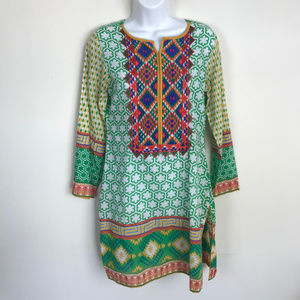 Chinyere Prints Embroidered Tunic Dress